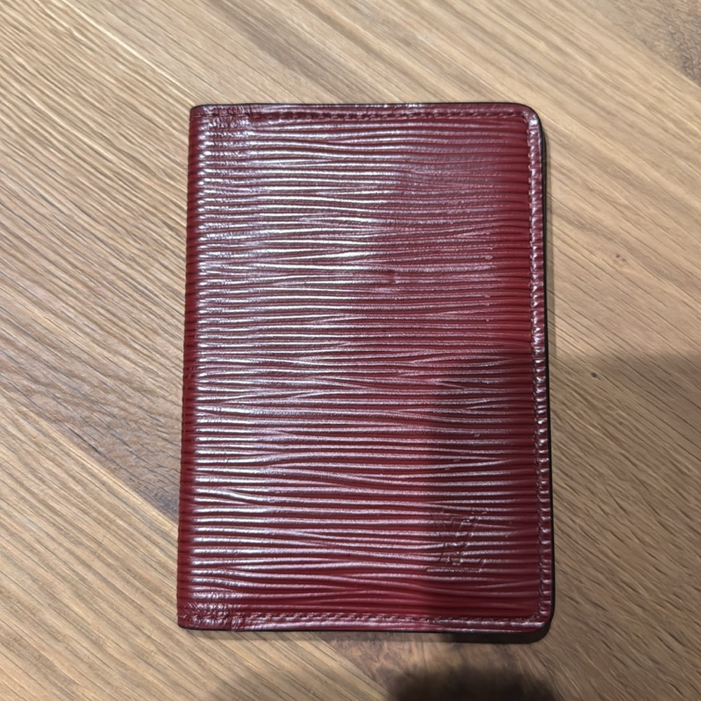 Louis Vuitton (LV) Maroon Epi Leather Pocket Organizer